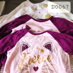 4 garanimals long sleeve 4t/5t girls pink shirts used good condition.